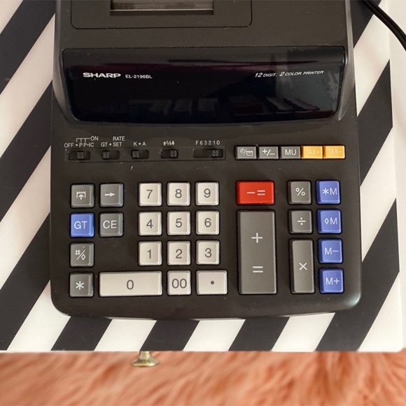 Sharp EL2196BL 12-Digit Desktop Printing Calculator, Black - Picture 3 of 8